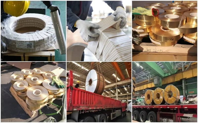 Brass strip for electronics Brass strip for electronics